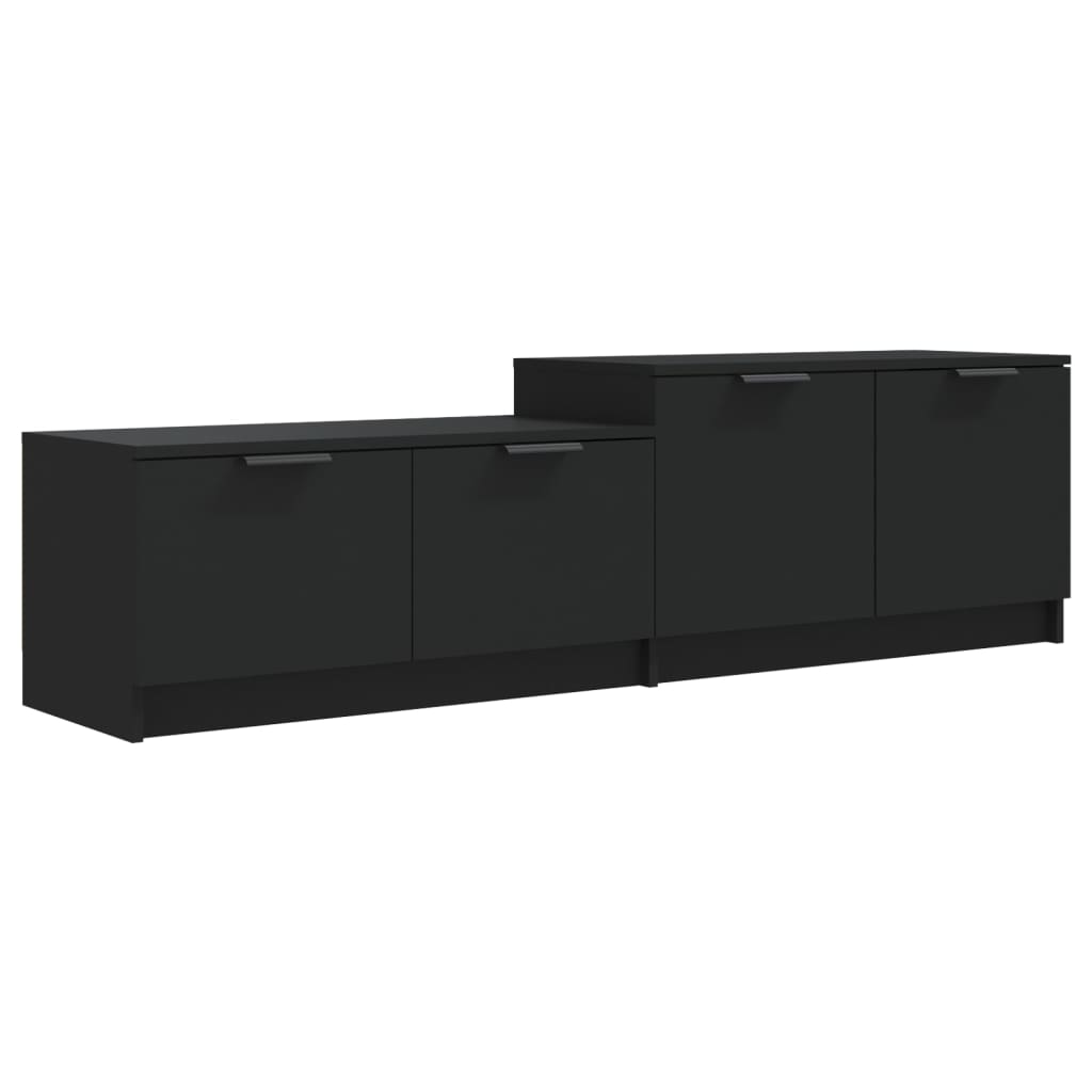 TV-taso musta 158,5x36x45 cm tekninen puu - Sisustajankoti.fi