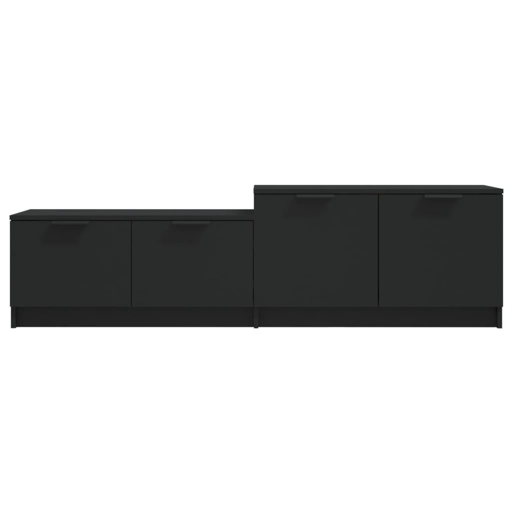 TV-taso musta 158,5x36x45 cm tekninen puu - Sisustajankoti.fi