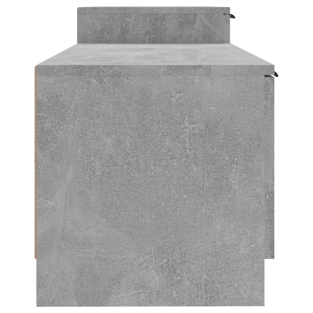 TV-taso betoninharmaa 158,5x36x45 cm tekninen puu - Sisustajankoti.fi