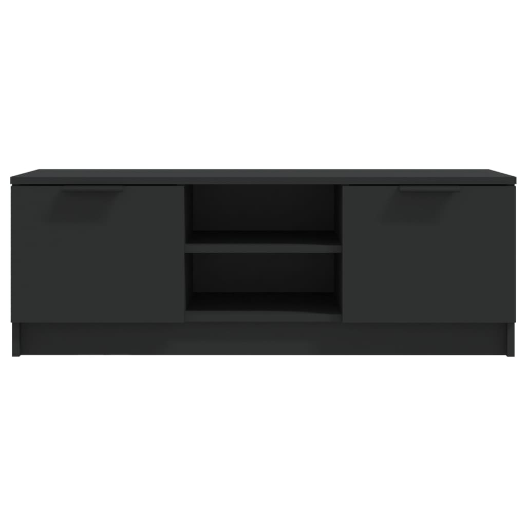 TV-taso musta 102x35x36,5 cm tekninen puu - Sisustajankoti.fi