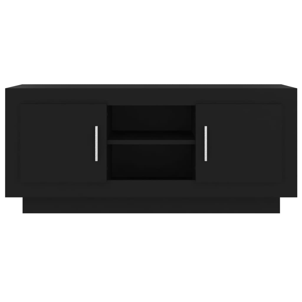 TV-taso musta 102x35x45 cm tekninen puu - Sisustajankoti.fi