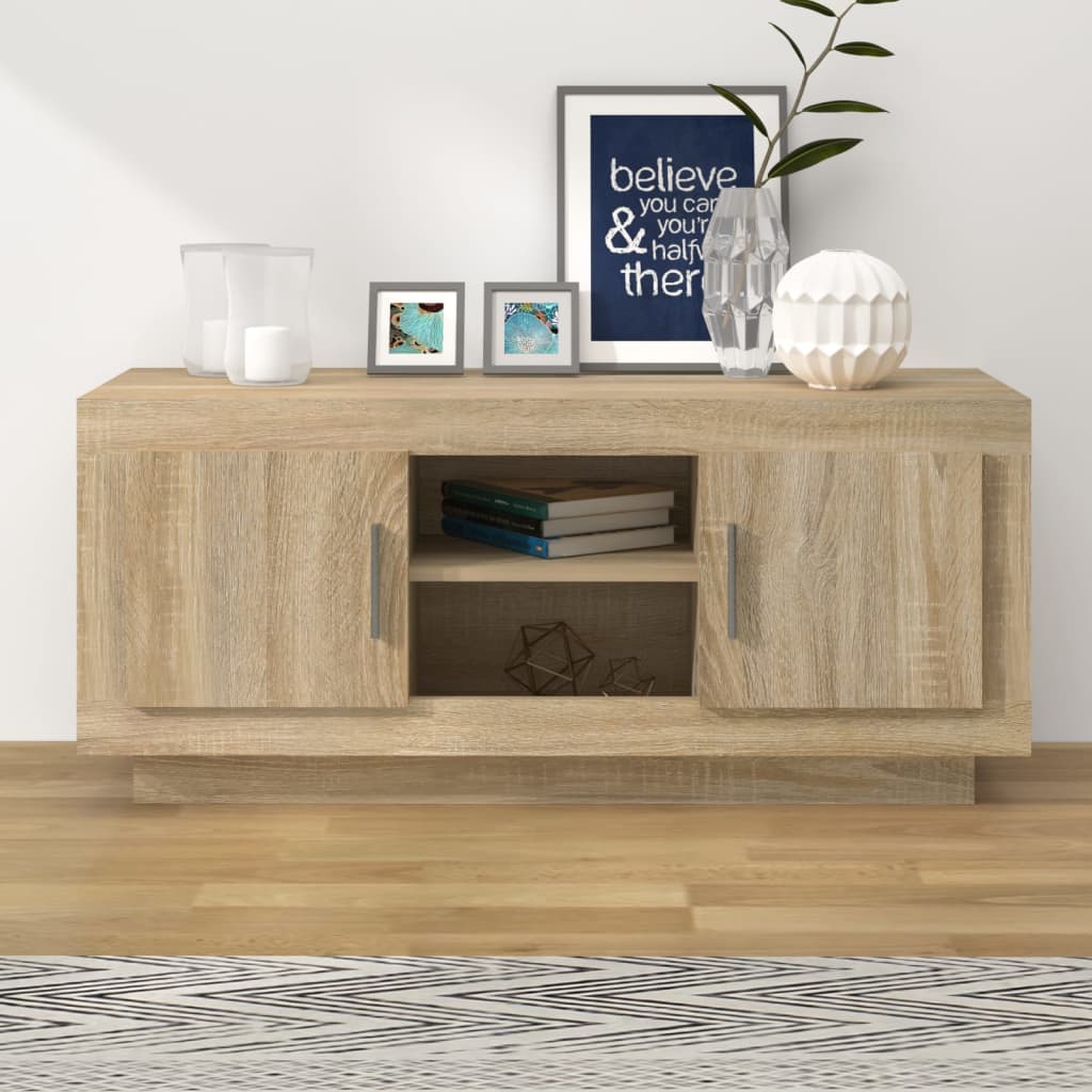 TV-taso Sonoma-tammi 102x35x45 cm tekninen puu - Sisustajankoti.fi