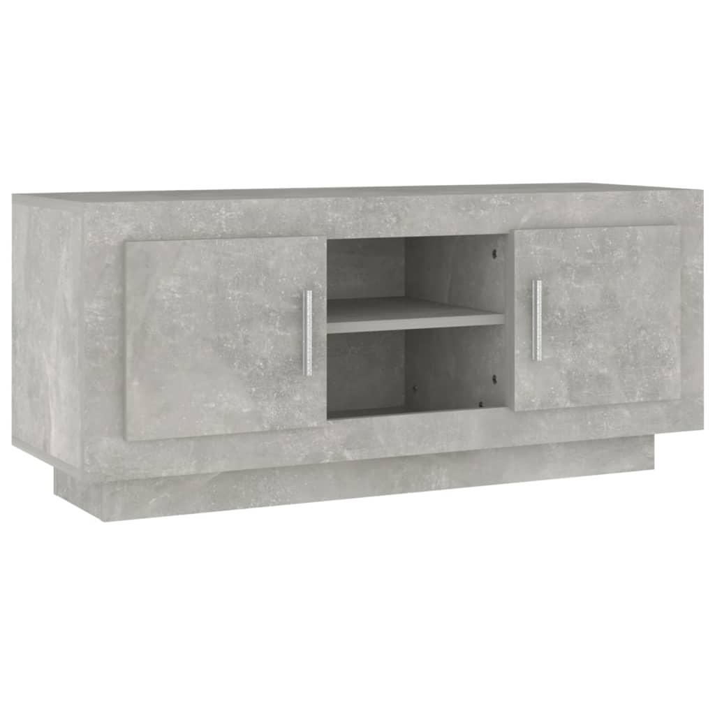 TV-taso betoninharmaa 102x35x45 cm tekninen puu - Sisustajankoti.fi
