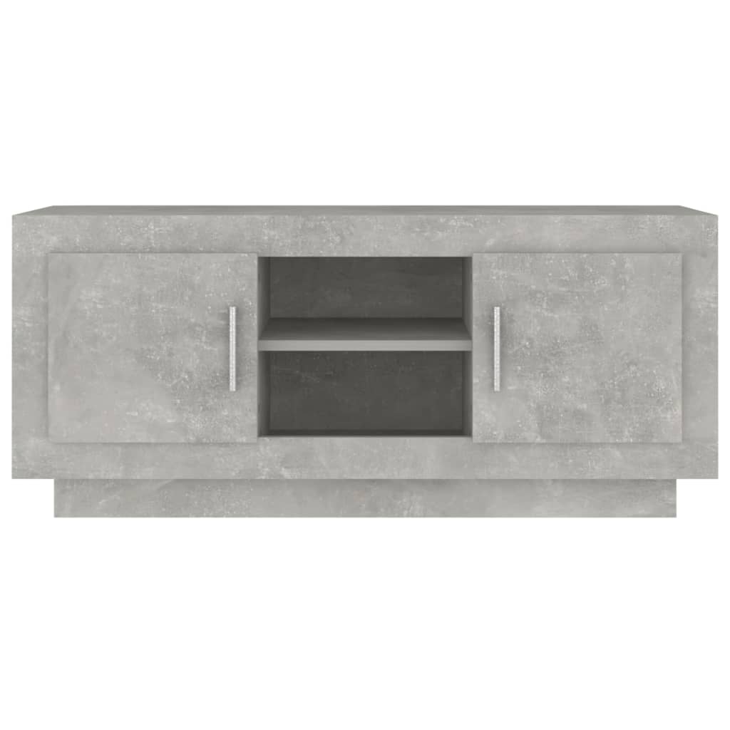 TV-taso betoninharmaa 102x35x45 cm tekninen puu - Sisustajankoti.fi