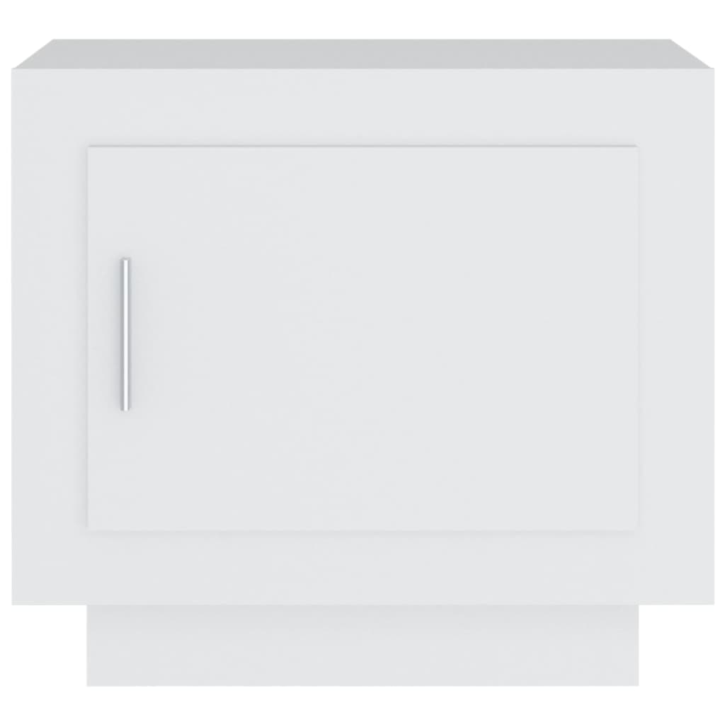 Sohvapöytä valkoinen 51x50x45 cm tekninen puu - Sisustajankoti.fi
