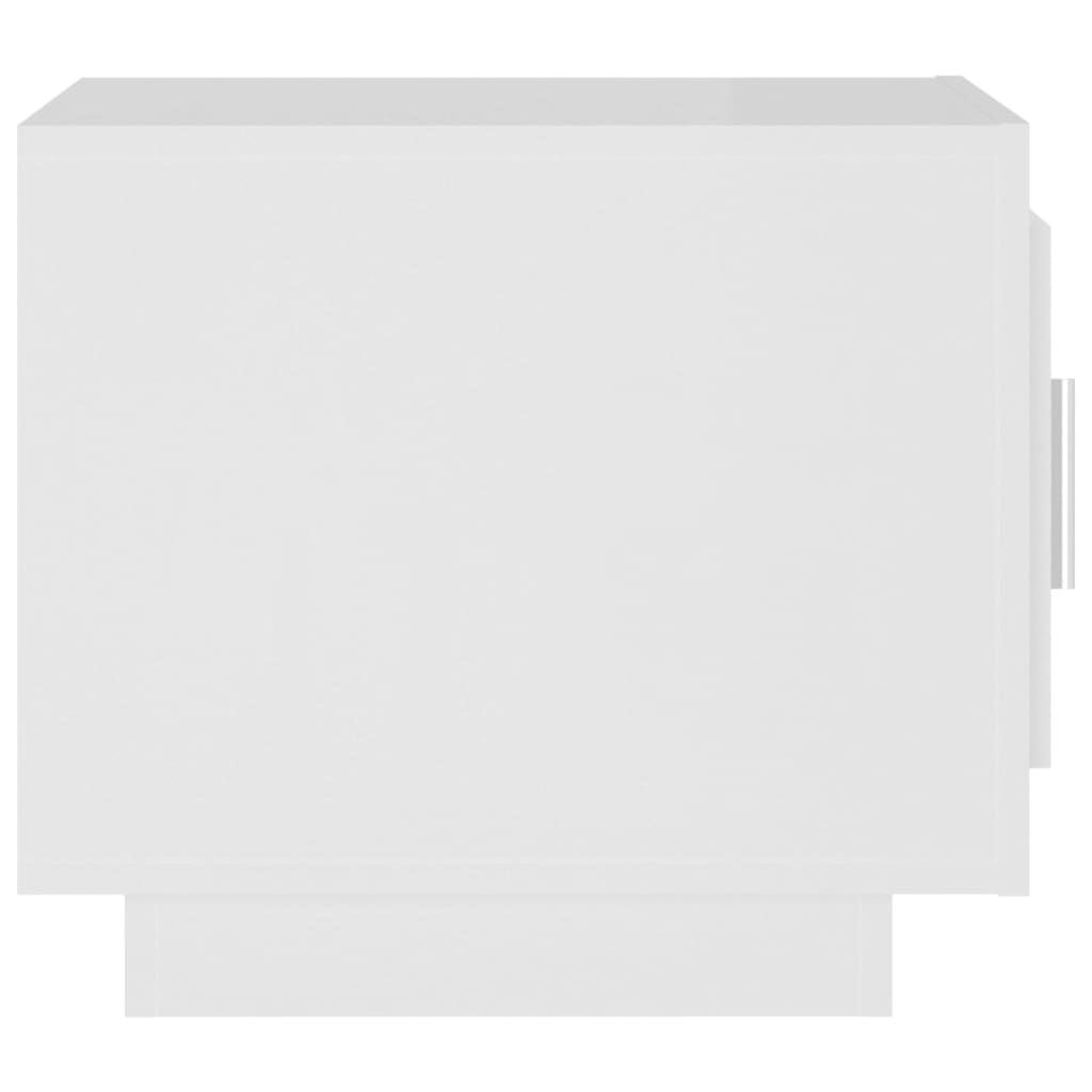 Sohvapöytä valkoinen 51x50x45 cm tekninen puu - Sisustajankoti.fi