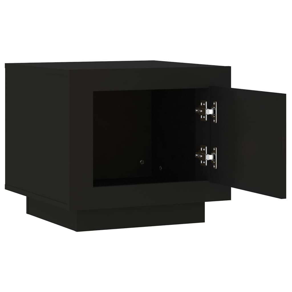 Sohvapöytä musta 51x50x45 cm tekninen puu - Sisustajankoti.fi