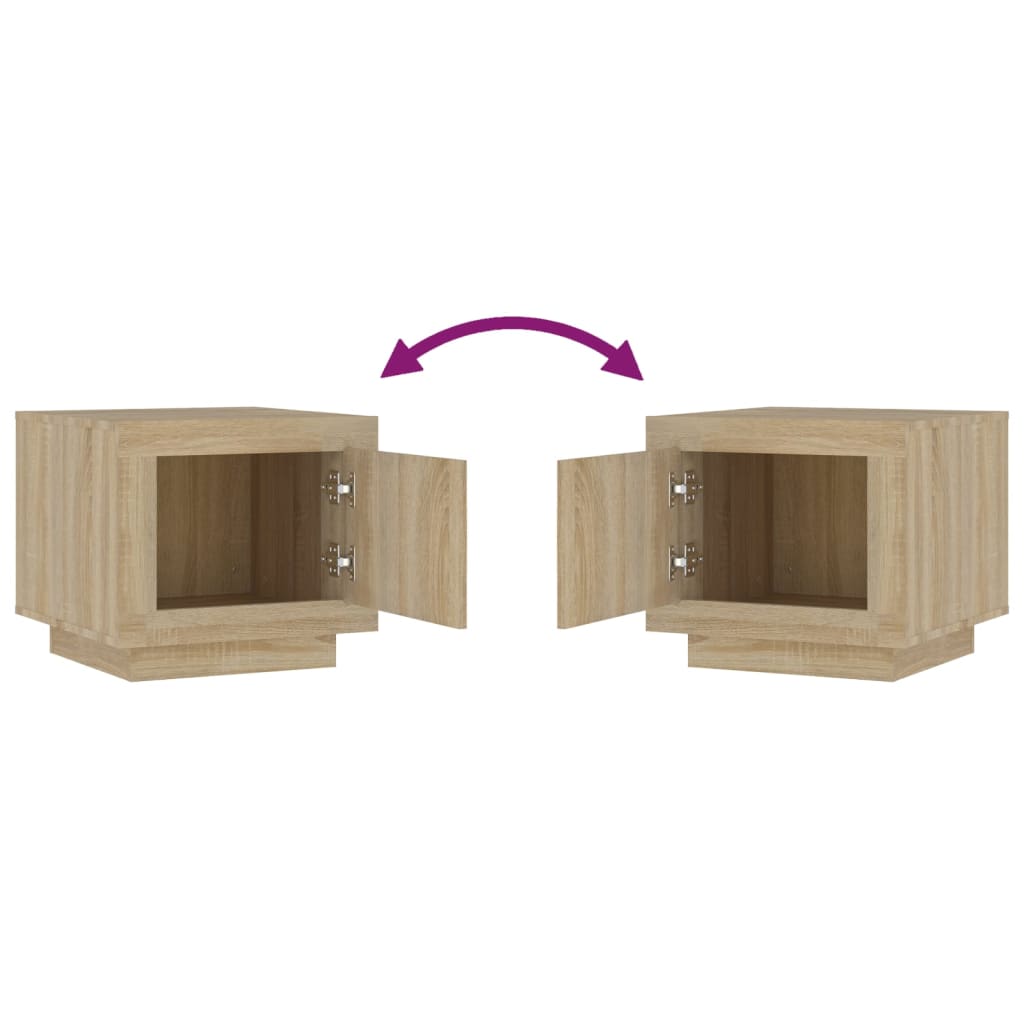 Sohvapöytä Sonoma-tammi 51x50x45 cm tekninen puu - Sisustajankoti.fi