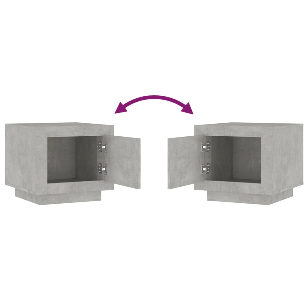 Sohvapöytä betoninharmaa 51x50x45 cm tekninen puu - Sisustajankoti.fi