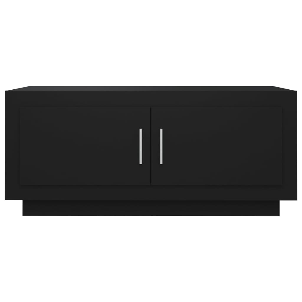 Sohvapöytä musta 102x50x45 cm tekninen puu - Sisustajankoti.fi