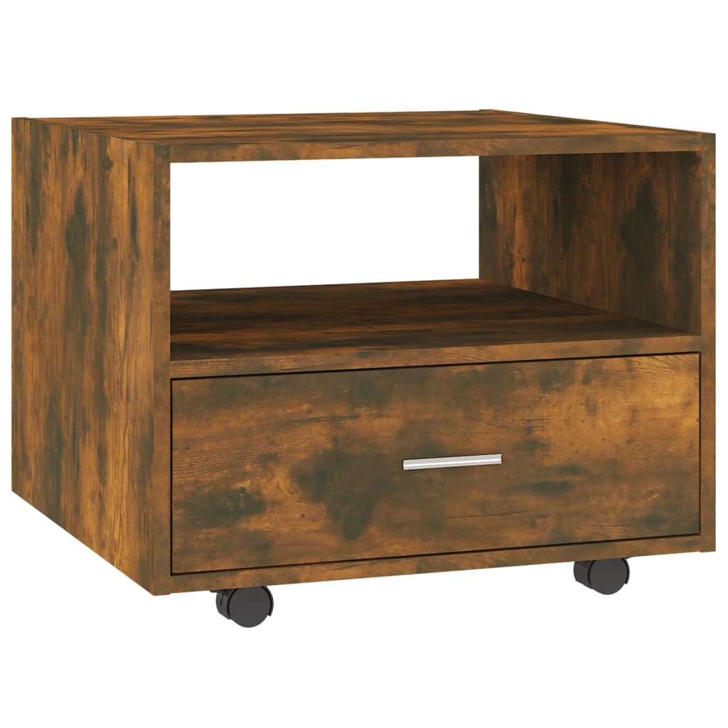 Sohvapöytä savutammi 55x55x40 cm tekninen puu - Sisustajankoti.fi