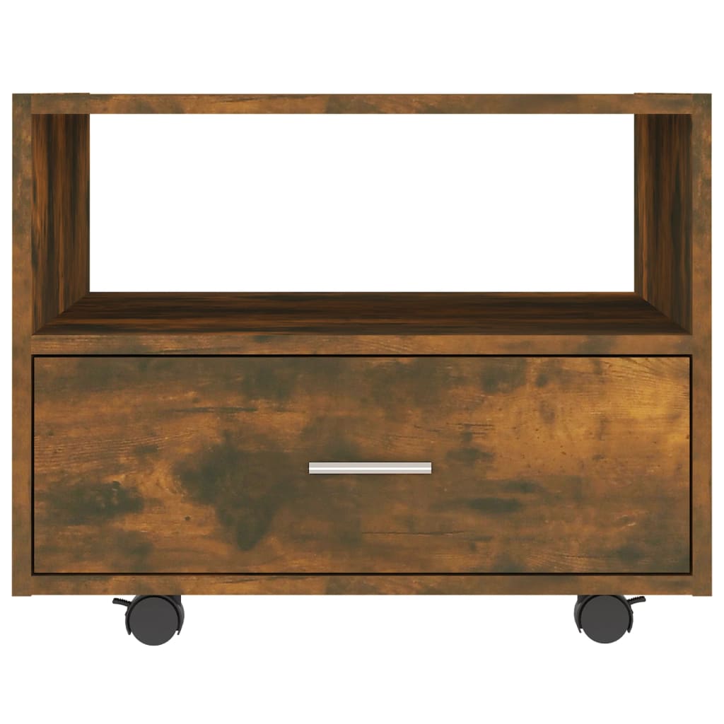 Sohvapöytä savutammi 55x55x40 cm tekninen puu - Sisustajankoti.fi