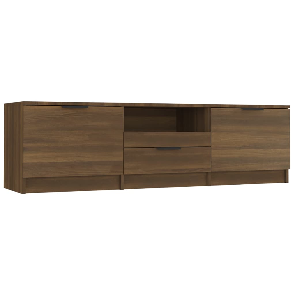 TV-taso ruskea tammi 140x35x40 cm tekninen puu - Sisustajankoti.fi