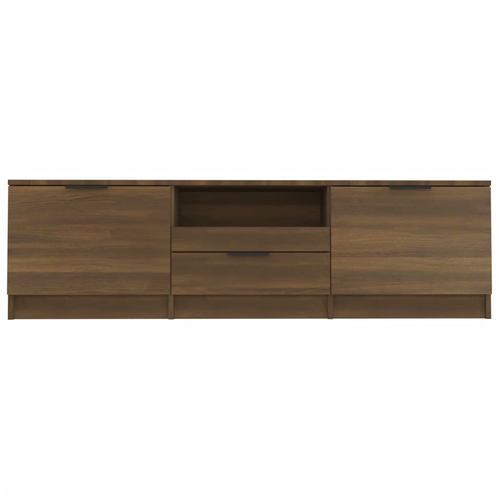 TV-taso ruskea tammi 140x35x40 cm tekninen puu - Sisustajankoti.fi
