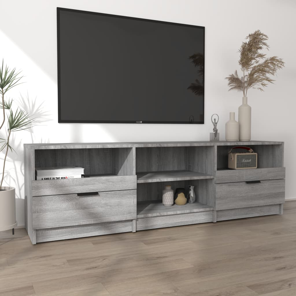 TV-taso harmaa Sonoma 150x33,5x45 cm tekninen puu - Sisustajankoti.fi