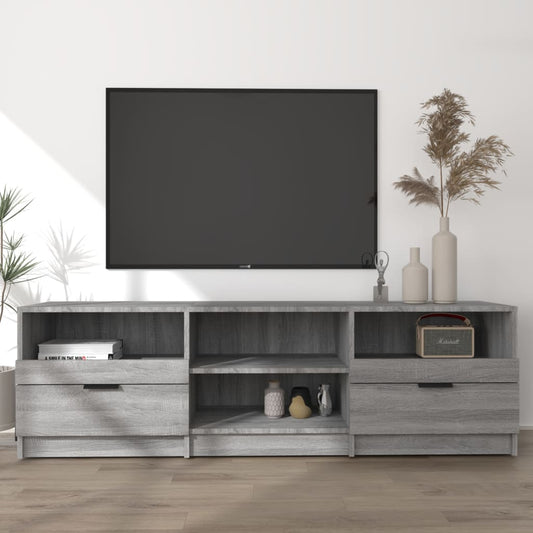 TV-taso harmaa Sonoma 150x33,5x45 cm tekninen puu - Sisustajankoti.fi