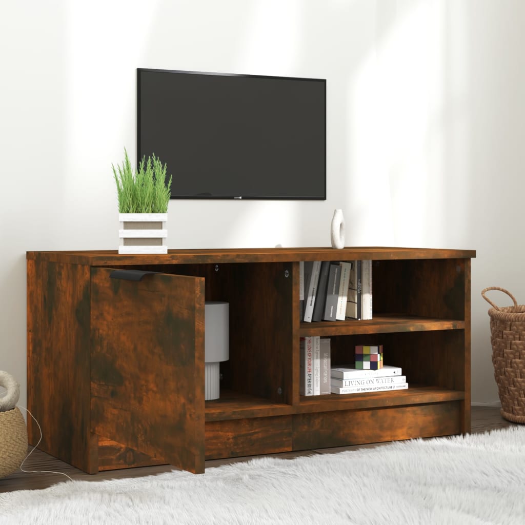 TV-taso savutammi 80x35x36,5 cm tekninen puu - Sisustajankoti.fi