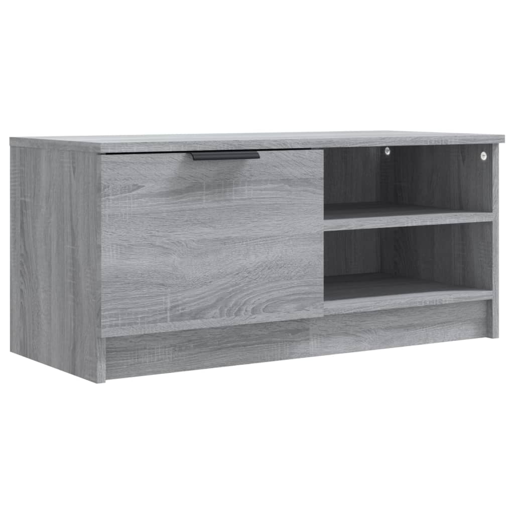 TV-taso harmaa Sonoma 80x35x36,5 cm tekninen puu - Sisustajankoti.fi