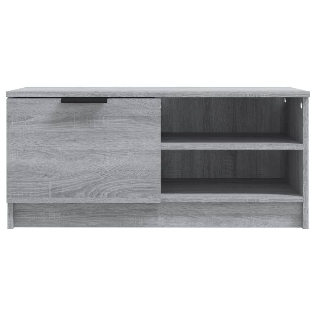 TV-taso harmaa Sonoma 80x35x36,5 cm tekninen puu - Sisustajankoti.fi