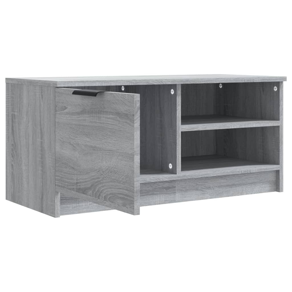 TV-taso harmaa Sonoma 80x35x36,5 cm tekninen puu - Sisustajankoti.fi