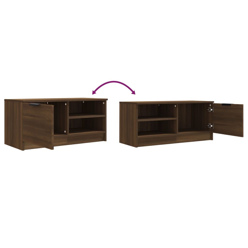 TV-taso Sonoma-tammi 80x35x36,5 cm tekninen puu - Sisustajankoti.fi