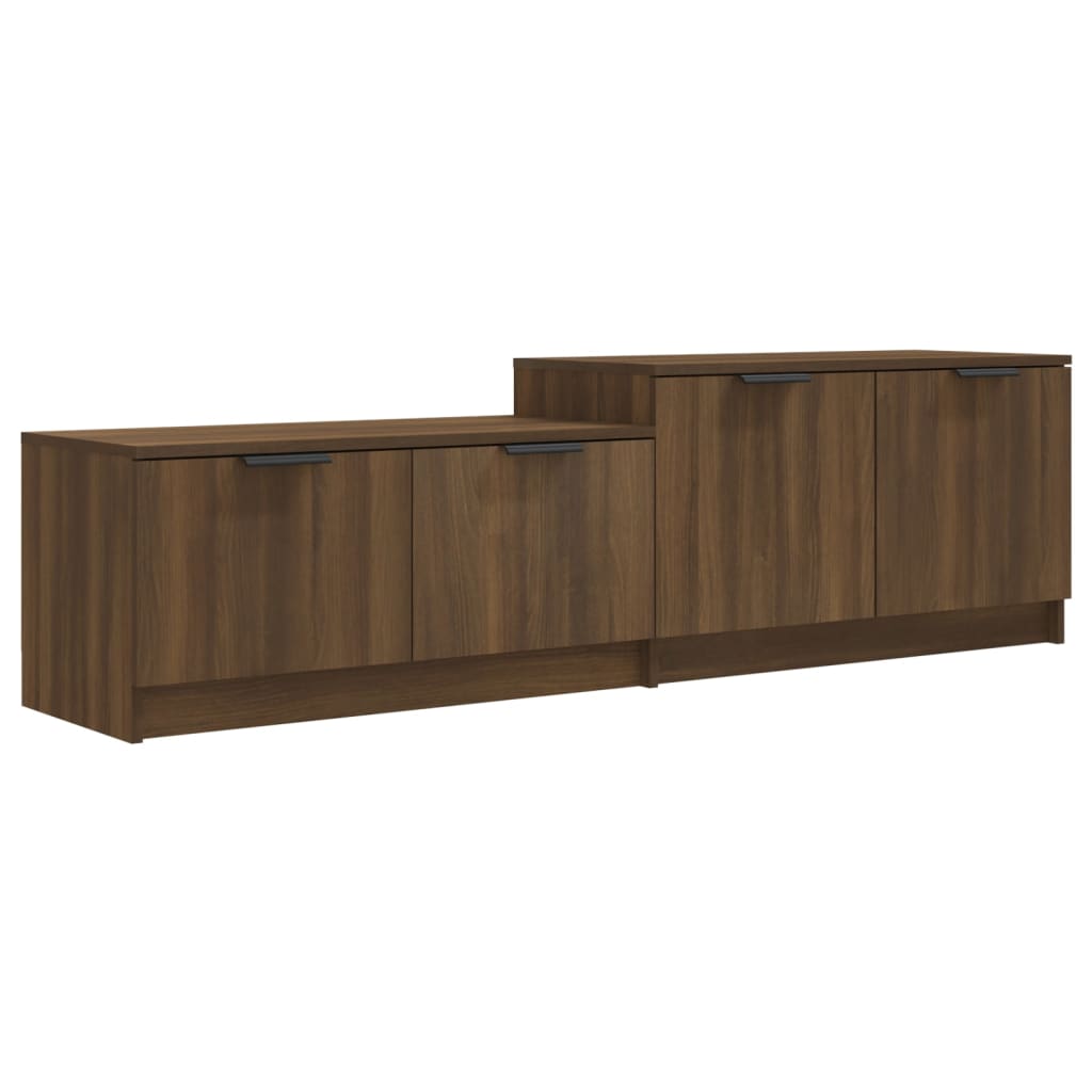 TV-taso ruskea tammi 158,5x36x45 cm tekninen puu - Sisustajankoti.fi