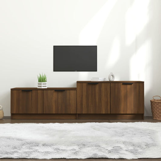 TV-taso ruskea tammi 158,5x36x45 cm tekninen puu - Sisustajankoti.fi
