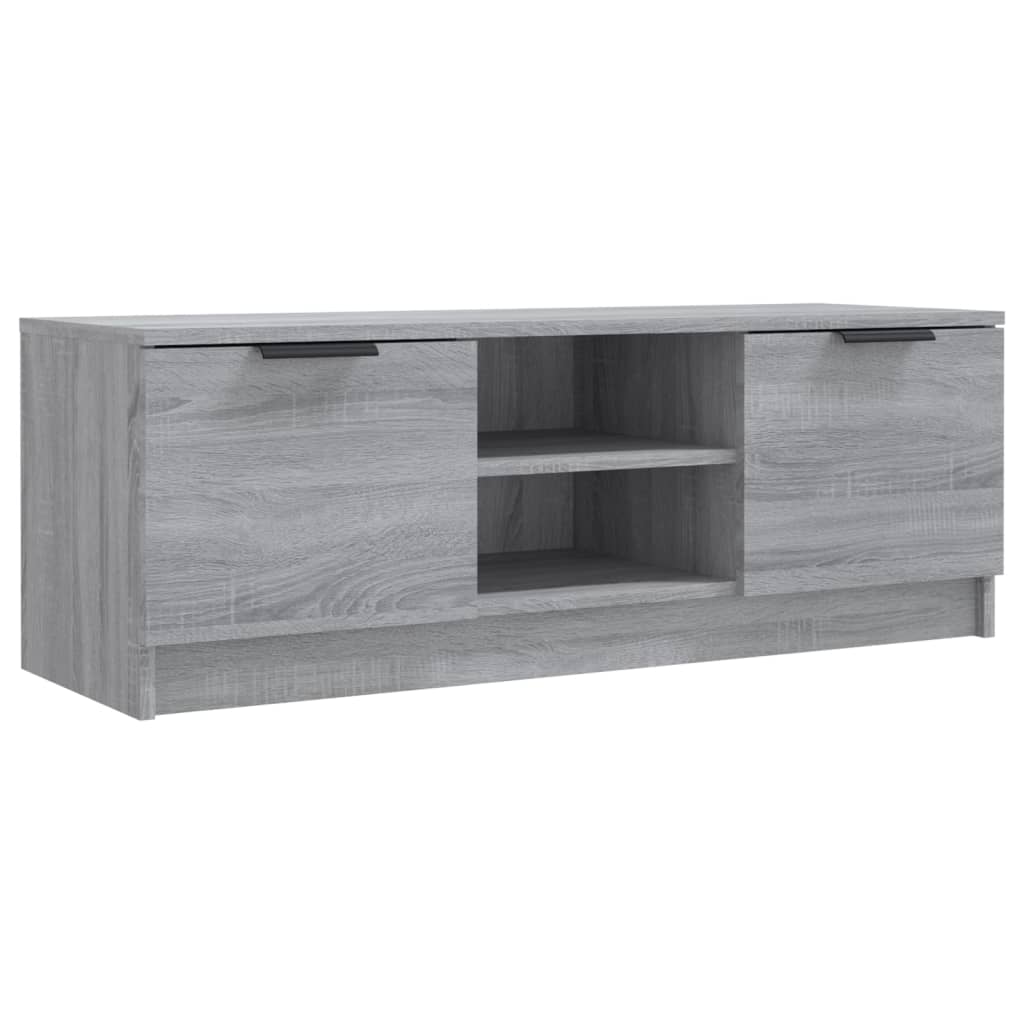 TV-taso harmaa Sonoma 102x35x36,5 cm tekninen puu - Sisustajankoti.fi