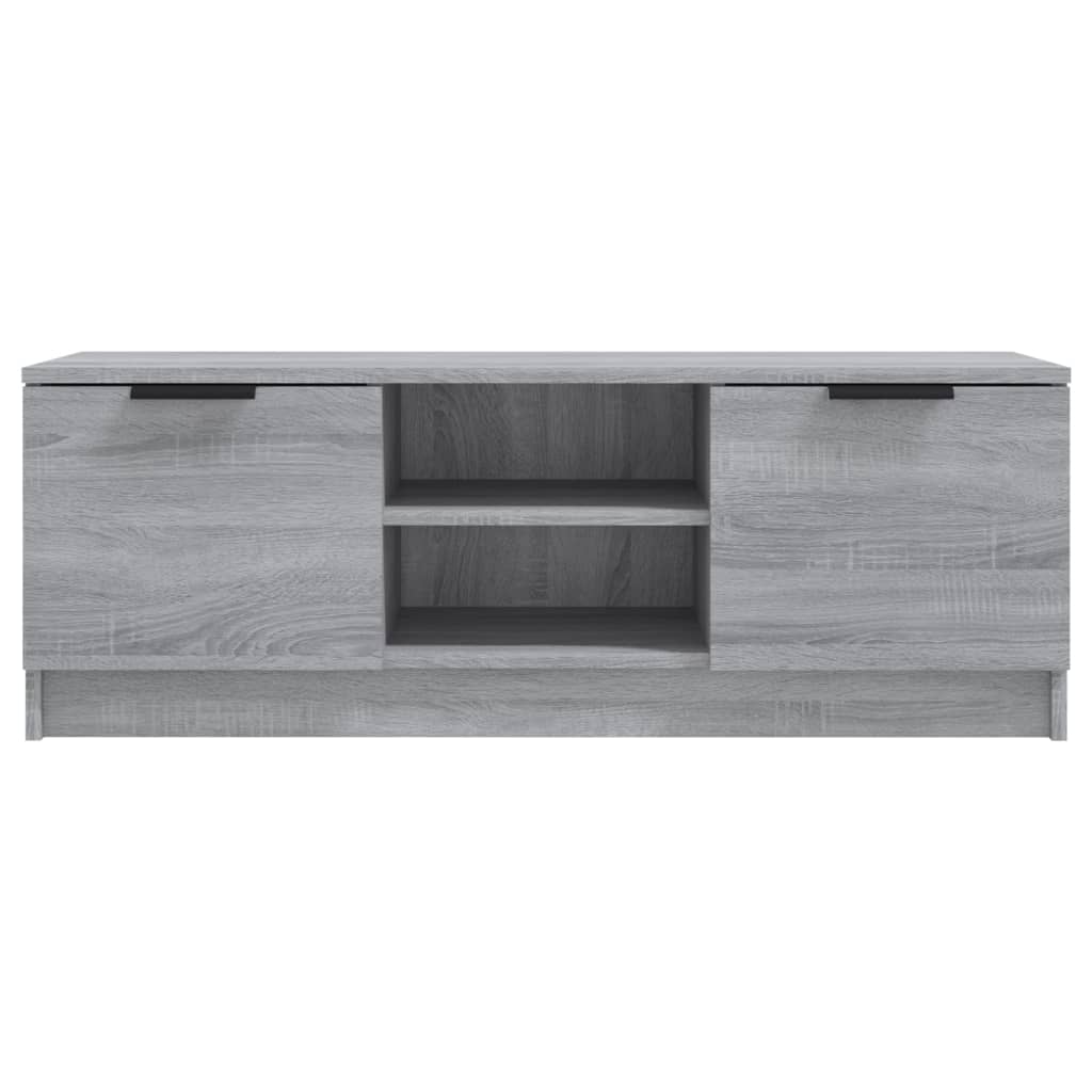 TV-taso harmaa Sonoma 102x35x36,5 cm tekninen puu - Sisustajankoti.fi