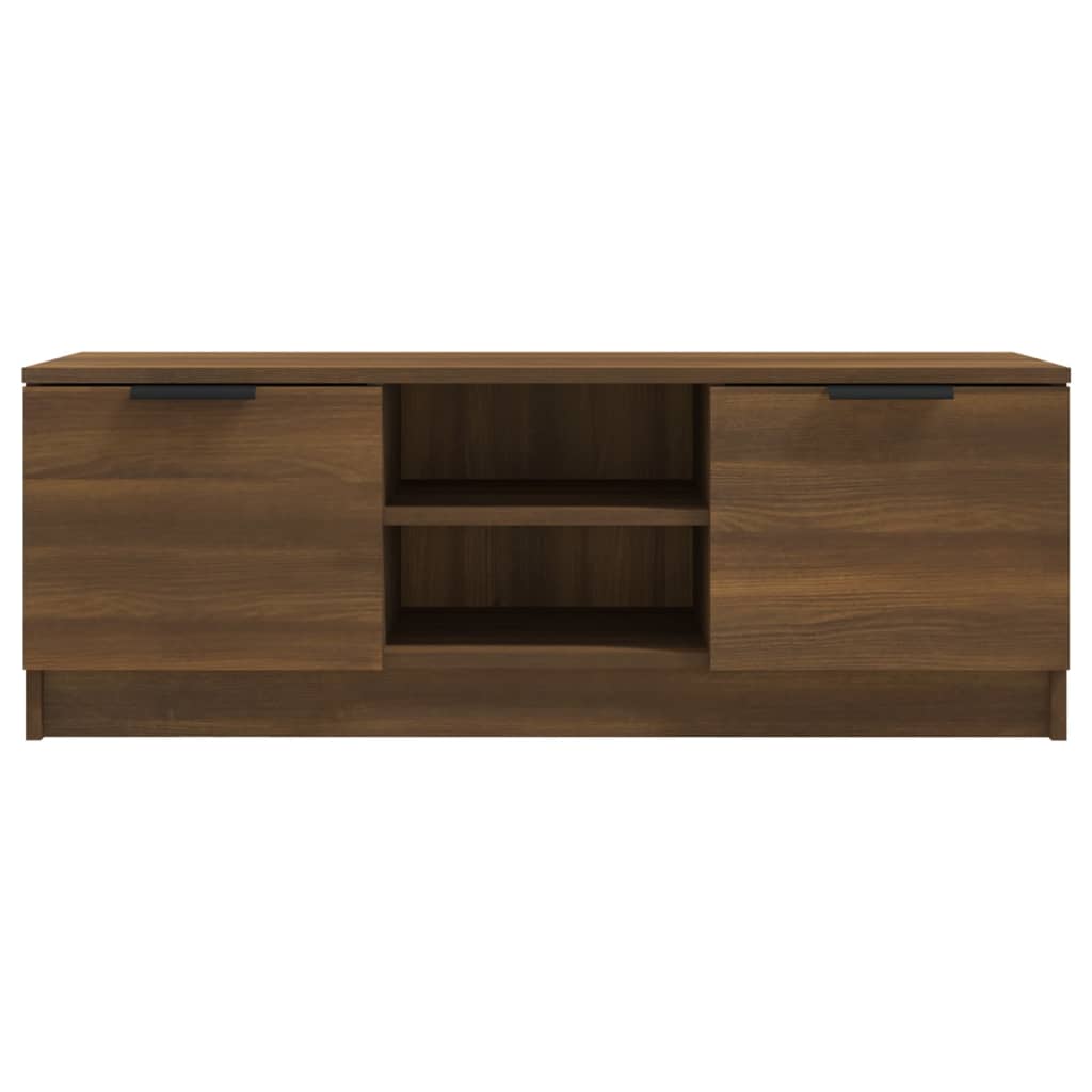 TV-taso ruskea tammi 102x35x36,5 cm tekninen puu - Sisustajankoti.fi