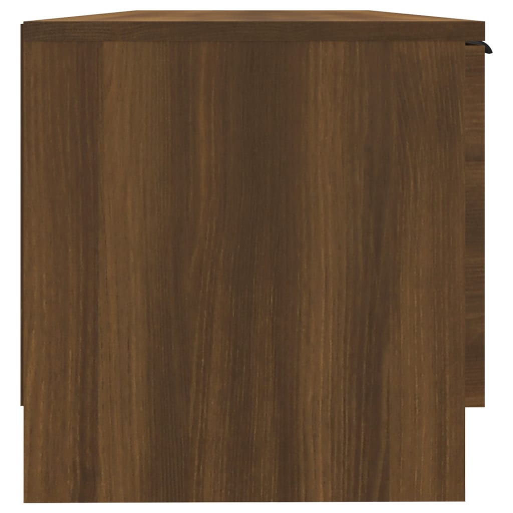 TV-taso ruskea tammi 102x35x36,5 cm tekninen puu - Sisustajankoti.fi