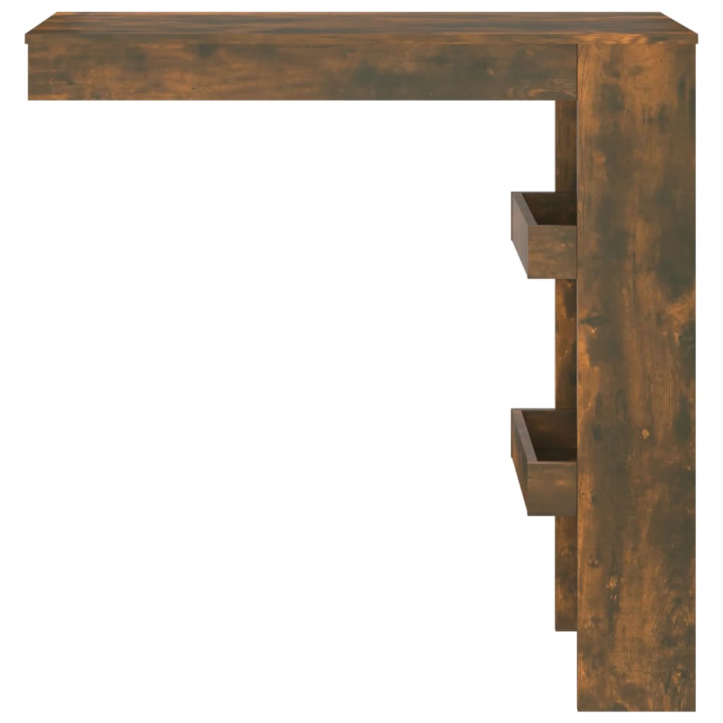 Baaripöytä seinälle savutammi 102x45x103,5 cm tekninen puu - Sisustajankoti.fi