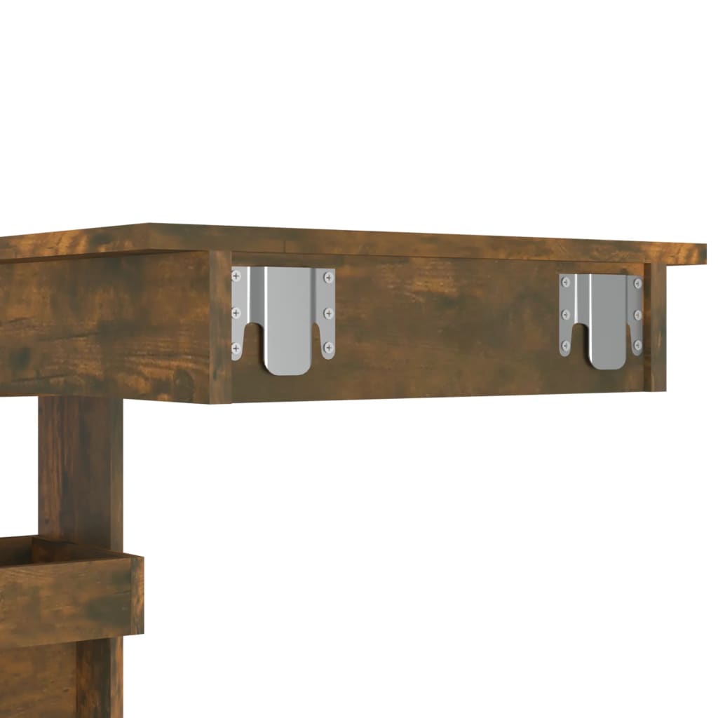Baaripöytä seinälle savutammi 102x45x103,5 cm tekninen puu - Sisustajankoti.fi