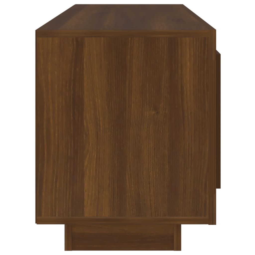 TV-taso ruskea tammi 102x35x45 cm tekninen puu - Sisustajankoti.fi