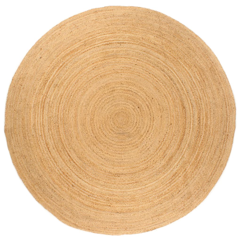 Matto punottu juutti 180 cm pyöreä - Sisustajankoti.fi