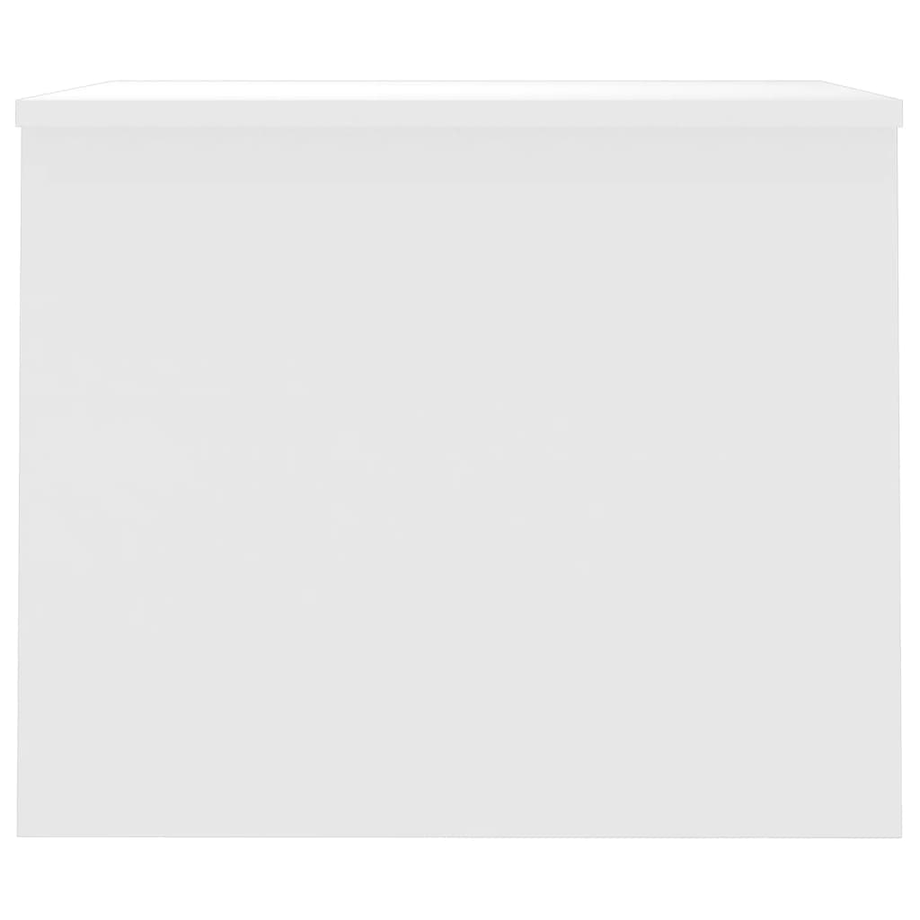 Sohvapöytä korkeakiilto valkoinen 80x50,5x41,5 cm tekninen puu - Sisustajankoti.fi