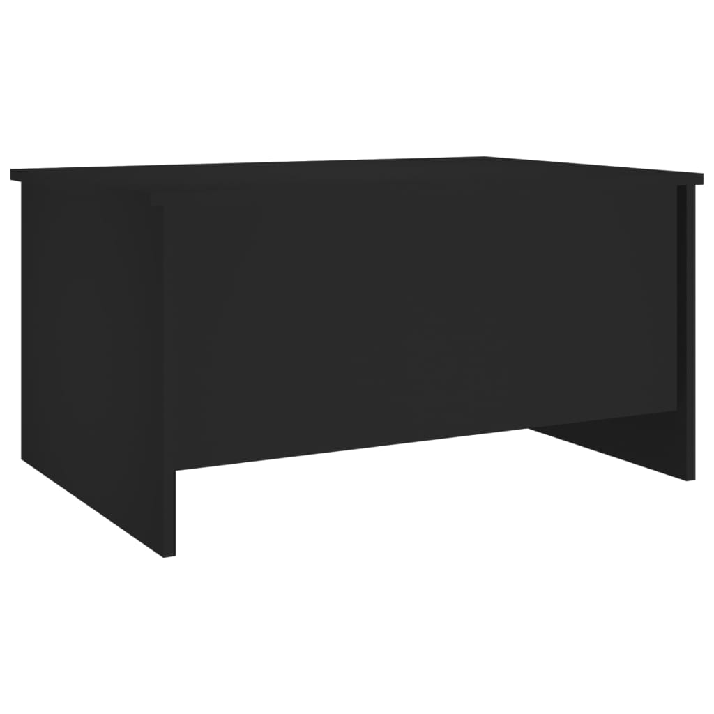 Sohvapöytä musta 80x55,5x41,5 cm tekninen puu - Sisustajankoti.fi