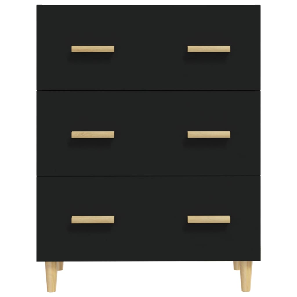 Senkki musta 70x34x90 cm tekninen puu - Sisustajankoti.fi