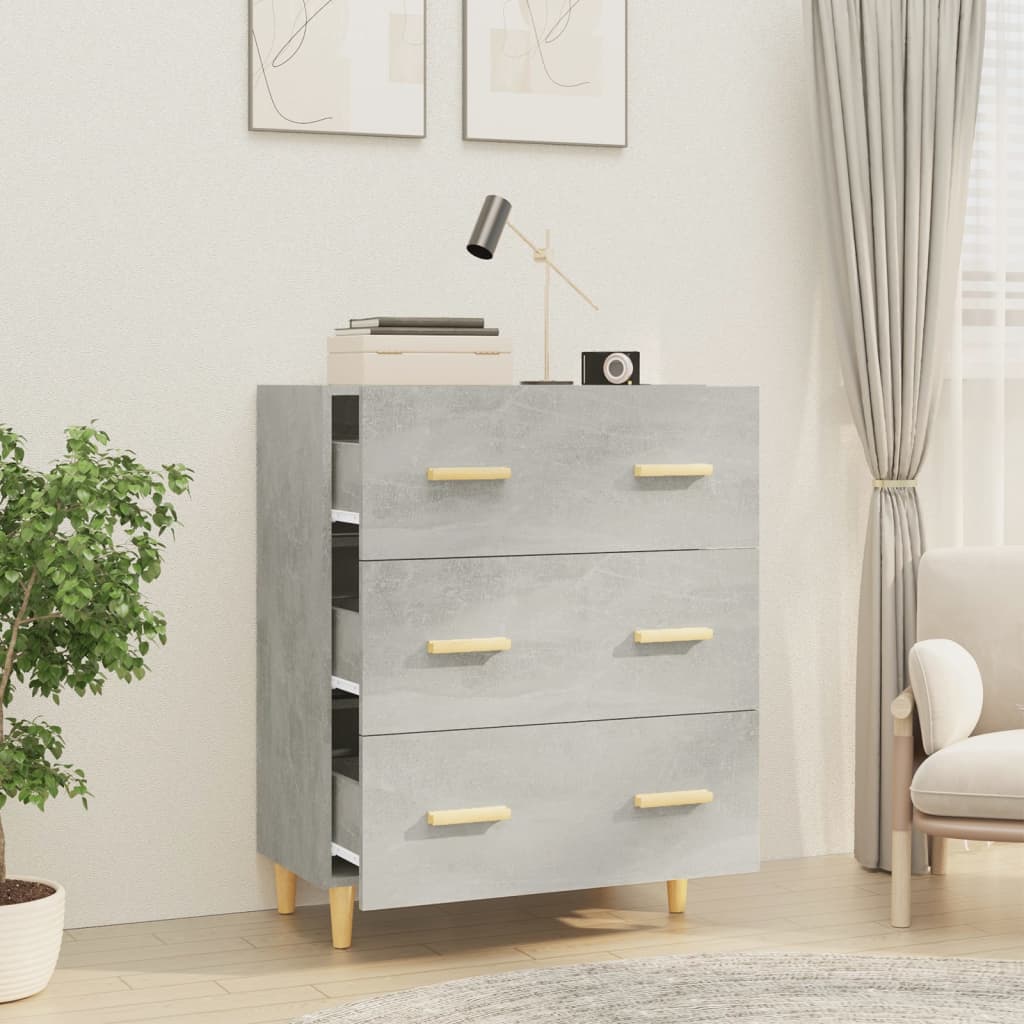 Senkki betoninharmaa 70x34x90 cm tekninen puu - Sisustajankoti.fi
