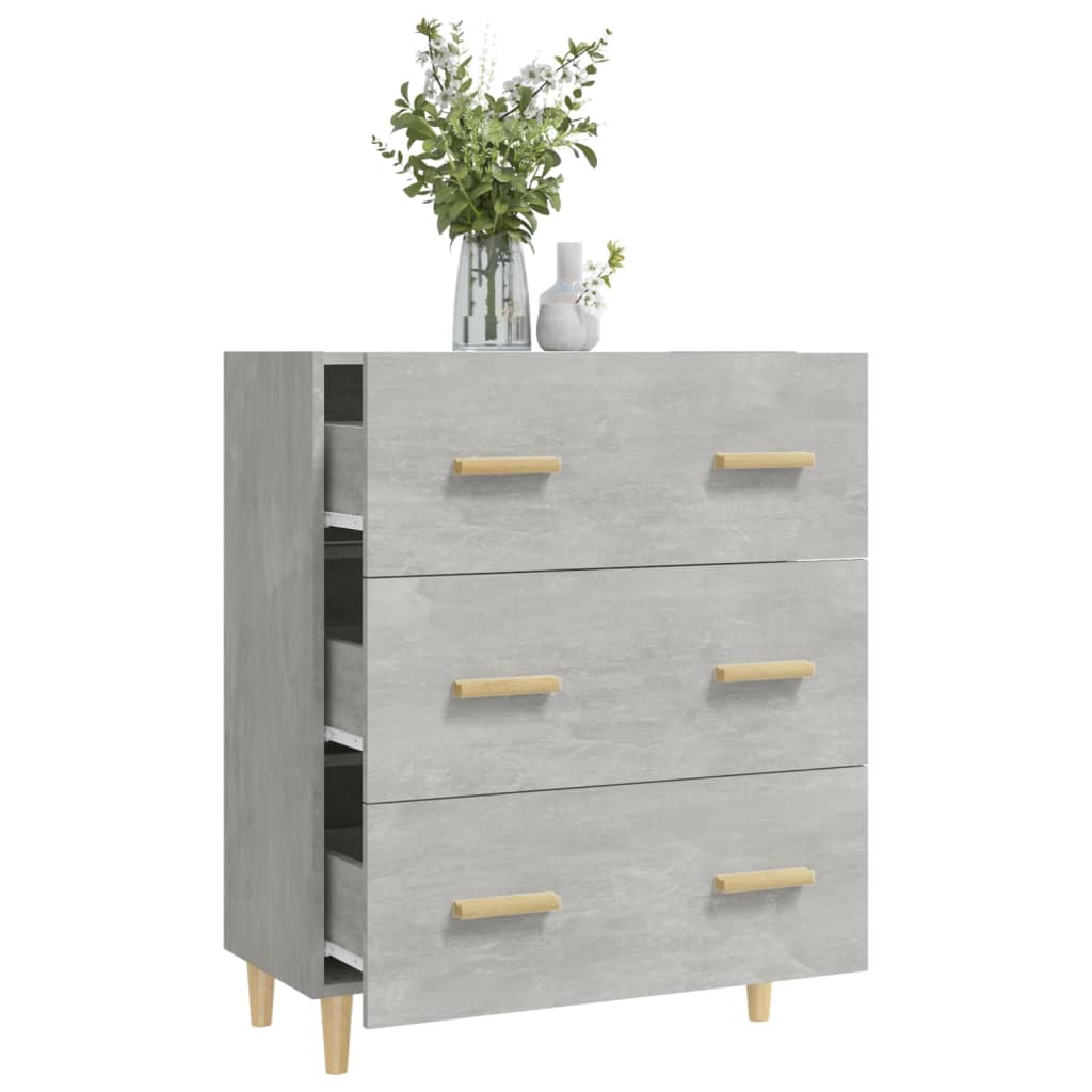 Senkki betoninharmaa 70x34x90 cm tekninen puu - Sisustajankoti.fi