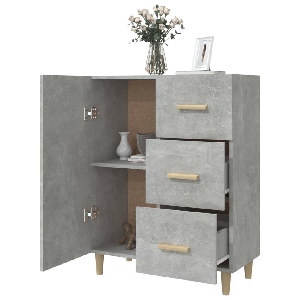 Senkki betoninharmaa 69,5x34x90 cm tekninen puu - Sisustajankoti.fi