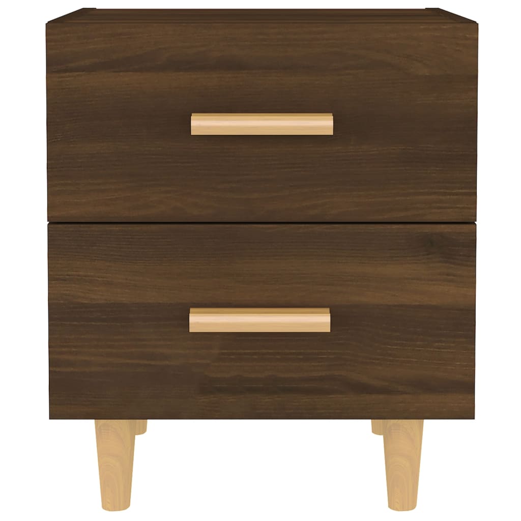 Yöpöydät 2 kpl ruskea tammi 40x35x47,5 cm - Sisustajankoti.fi