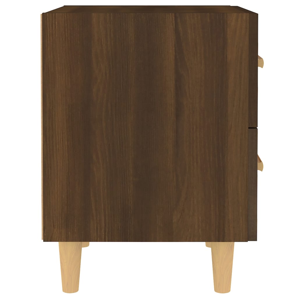 Yöpöydät 2 kpl ruskea tammi 40x35x47,5 cm - Sisustajankoti.fi