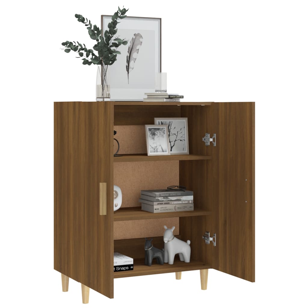 Senkki ruskea tammi 70x34x90 cm tekninen puu - Sisustajankoti.fi
