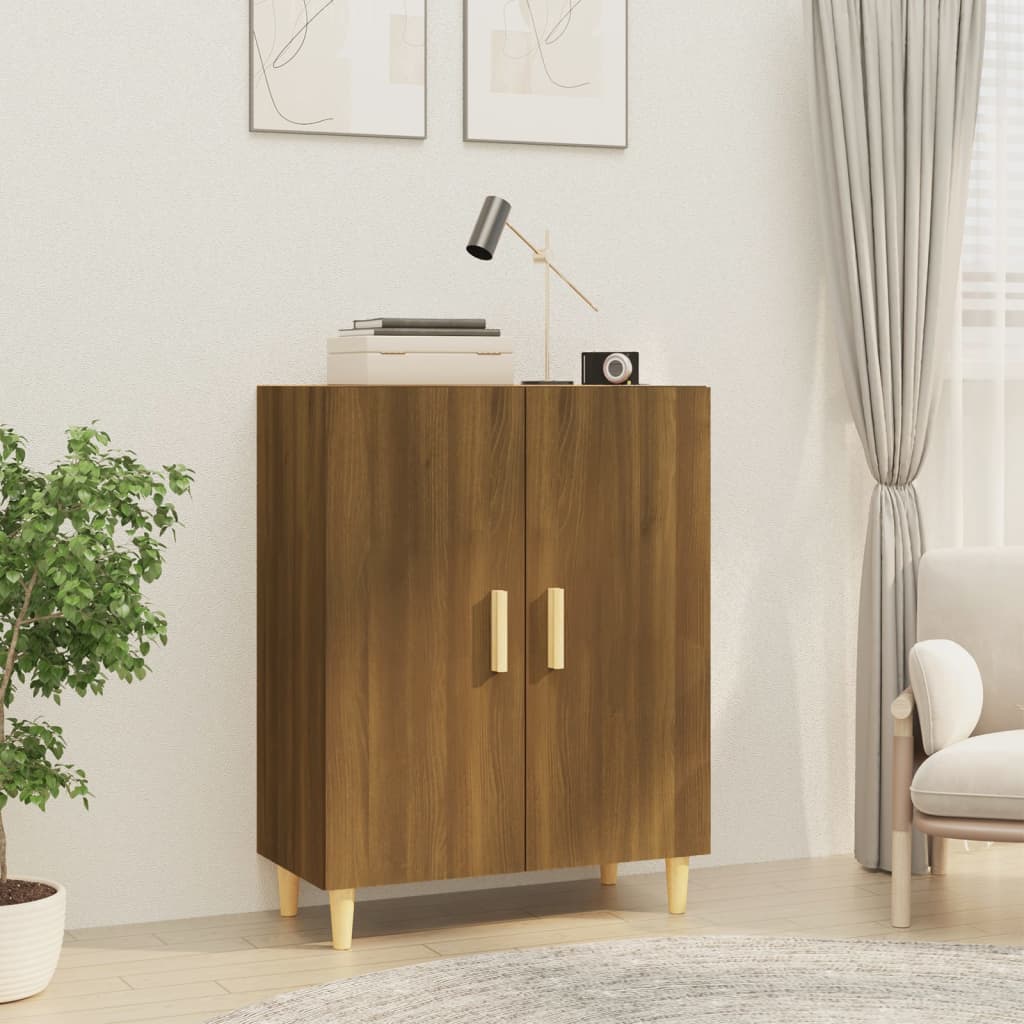 Senkki ruskea tammi 70x34x90 cm tekninen puu - Sisustajankoti.fi