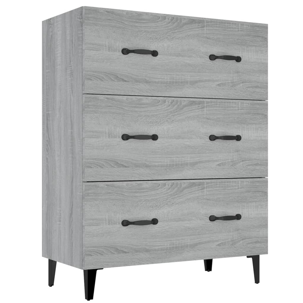 Senkki harmaa Sonoma 69,5x34x90 cm tekninen puu - Sisustajankoti.fi