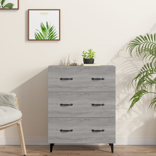 Senkki harmaa Sonoma 69,5x34x90 cm tekninen puu - Sisustajankoti.fi