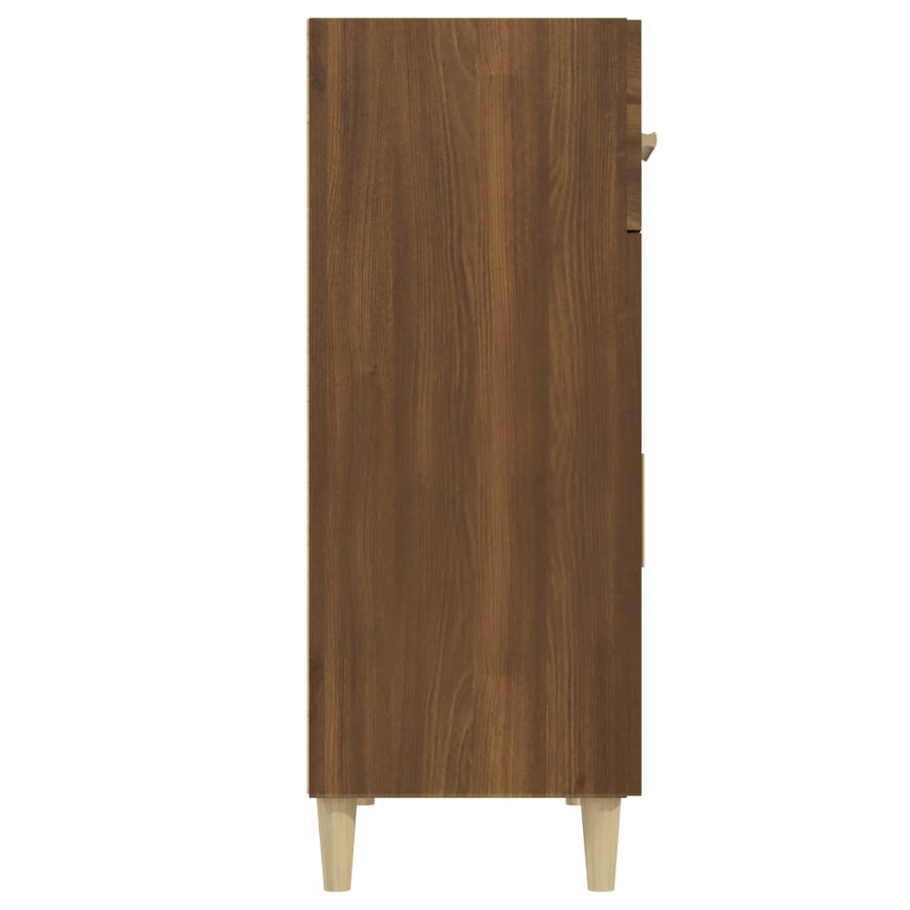 Senkki ruskea tammi 69,5x34x89 cm tekninen puu - Sisustajankoti.fi
