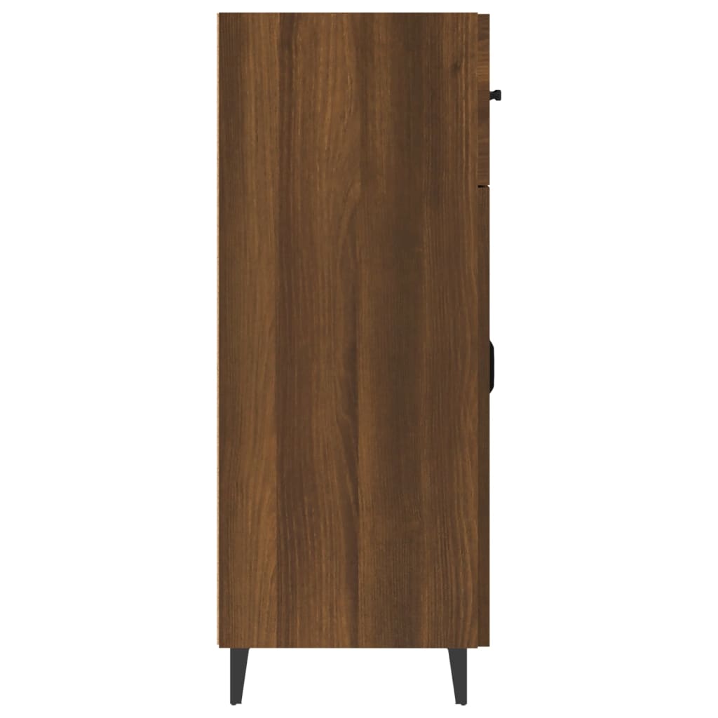 Senkki ruskea tammi 69,5x34x90 cm tekninen puu - Sisustajankoti.fi