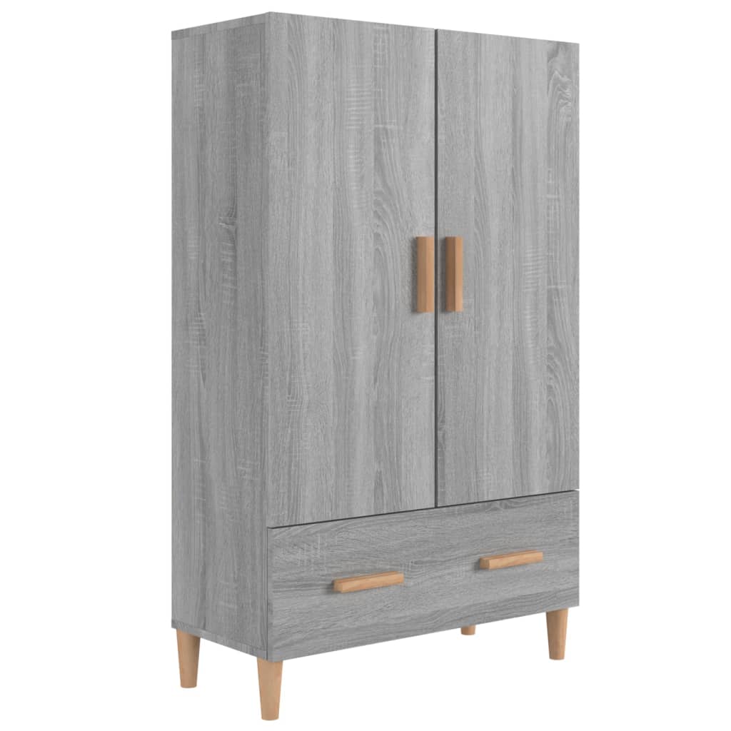 Kaappi harmaa Sonoma 70x31x115 cm tekninen puu - Sisustajankoti.fi